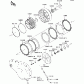 Схема узла: Сцепление для Kawasaki VN2000 VN2000 Classic