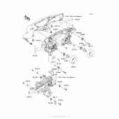 Схема вузла: Headlight(S) для Kawasaki ZX1000 Ninja 1000 ABS