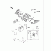 Схема вузла: Електроустаткування для Kawasaki VN750 Vulcan 750