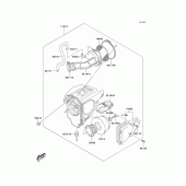 Схема узла: Воздушный фильтр для Kawasaki KLX125 KLX125L
