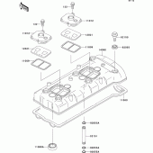 Схема узла: Клапанная крышка для Kawasaki ZX750 Ninja ZX-7RR