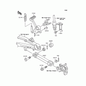 Схема узла: Лапка тормоза для Kawasaki ZR1200 ZRX1200S