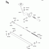 Схема вузла: Лапка гальма для Kawasaki EL250 Eliminator 252