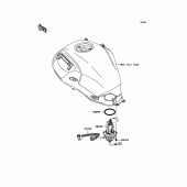 Схема узла: Топливный насос для Kawasaki KLE650 Versys 650