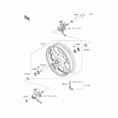 Схема вузла: Front wheel(cef) для Kawasaki ZG1400 Concours 14 ABS