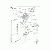Схема вузла: Carburetor(1/2) для Kawasaki KL250 KL250 Super Sherpa