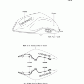 Схема вузла: Decals(green)(b8f) для Kawasaki ZR1000 Z1000