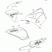 Схема вузла: Decals(blue)(zx900-d1) для Kawasaki ZX900 Ninja ZX-9R