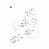 Схема вузла: Колінчастий вал для Kawasaki BJ250 250TR