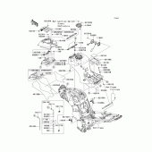 Схема вузла: Fuel tank(1/3) для Kawasaki ZG1400 Concours 14 ABS