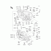 Схема узла: Картер двигателя для Kawasaki KX250/ KX252 KX250
