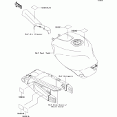 Схема вузла: Інформаційні наклейки для Kawasaki ZX750 Ninja ZX-7R