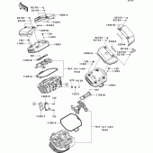 Схема вузла: Клапанна кришка Kawasaki VN1700 VN1700 Classic Tourer ABS