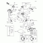 Схема вузла: Паливний бак(1/2) для Kawasaki ZX636 Ninja ZX-6R ABS