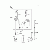 Схема вузла: Замок запалювання для Kawasaki KLX250 KLX250