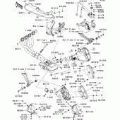 Схема узла: Выхлопная система (s) для Kawasaki ZR1000 Z1000