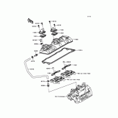 Схема вузла: Клапанна кришка для Kawasaki ZX636 Ninja ZX-6R