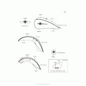 Схема вузла: Decals (Black/silver)(Dgf) для Kawasaki VN900 Vulcan 900 Classic LT