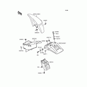Схема вузла: Крило для Kawasaki KLE400