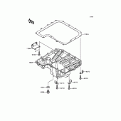 Схема вузла: Oil Pan для Kawasaki ZR800 Z800 ABS
