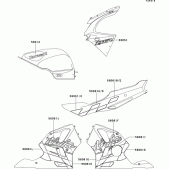 Схема вузла: Decals(silver)(zx600-f3) для Kawasaki ZX600 Ninja ZX-6R