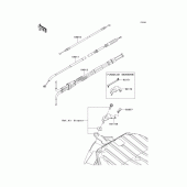 Схема вузла: Троси для Kawasaki ZX636 Ninja ZX-6R