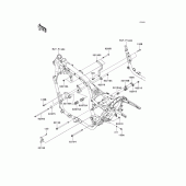 Схема вузла: Кріплення двигуна для Kawasaki VN1700 Vulcan 1700 Nomad