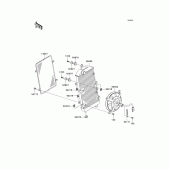 Схема узла: Радиатор для Kawasaki VN900 VN900 Classic