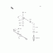 Схема вузла: Котушка запалювання для Kawasaki BJ250 Estrella