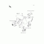 Схема узла: Переднее крыло для Kawasaki KLE650 Versys 650