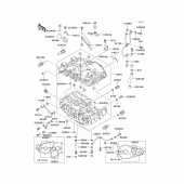 Схема вузла: Картер двигуна (1/2) для Kawasaki EN500 Vulcan 500 LTD