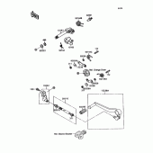 Схема узла: Переключатель передач для Kawasaki ZX750 Ninja ZX-7