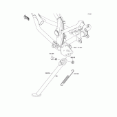 Схема вузла: Stand(s) для Kawasaki KLX125 D-Tracker