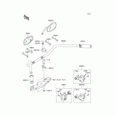 Схема вузла: Кермо & Пульт управління рульовим для Kawasaki VN1600 Vulcan 1600 Classic