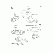 Схема узла: Информационные наклейки для Kawasaki ZX1100 Ninja ZX-11