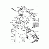 Схема вузла: Паливний бак для Kawasaki EN650 Vulcan S
