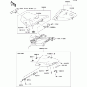 Схема вузла: Сидіння для Kawasaki ZR750 Z750