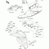 Схема вузла: Taillight(s) для Kawasaki ZR750 Z750