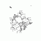 Схема узла: Крепление двигателя для Kawasaki ZR900 Z900 ABS