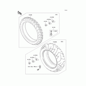 Схема вузла: Шини для Kawasaki VN2000 Vulcan 2000