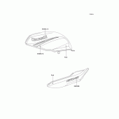 Схема вузла: Decals(red)(c4p) для Kawasaki ER500 ER-5