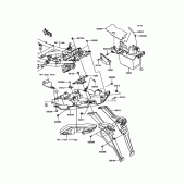Схема вузла: Заднє крило для Kawasaki KLE650 Versys 650 ABS