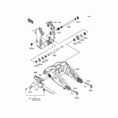 Схема вузла: Задній важіль (Маятник) для Kawasaki ZX1000 Ninja ZX-10R ABS