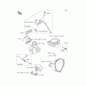 Схема узла: Fuel injection для Kawasaki KX450 KX450F