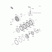 Схема вузла: Зчеплення для Kawasaki KLX125 D-Tracker