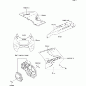 Схема вузла: Decals(ebony/gray)(zx1100-d7) для Kawasaki ZX1100 ZZ-R1100