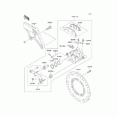 Схема узла: Задний тормоз (e1-e3) для Kawasaki VN800 Vulcan 800 Drifter
