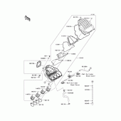 Схема вузла: Повітряний фільтр Kawasaki ZX1000 Z1000SX