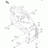 Схема вузла: Frame fitting для Kawasaki ZX400 ZXR400