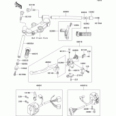 Схема вузла: Кермо & Пульт управління кермовим для Kawasaki ZX1200 Ninja ZX-12R